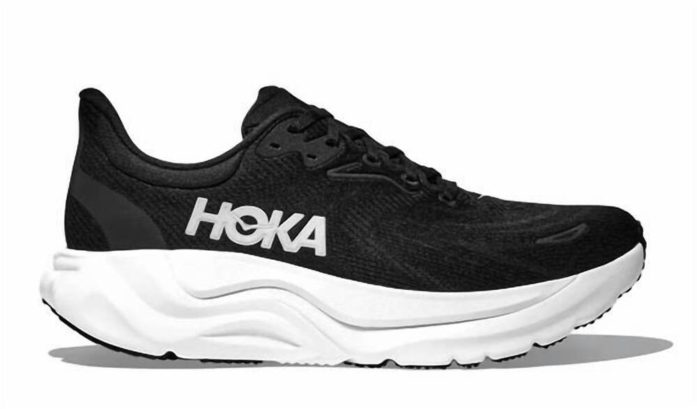 NEW HOKA men's arahi 8 shoes in black/white